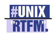 #UNIX says RTFM
